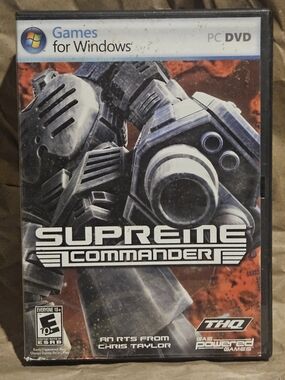Supreme Commander PC DVD Game - Gray & Red Cover